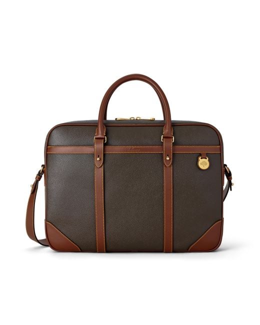 Mulberry Brown Heritage Briefcase Mole-Cognac for men