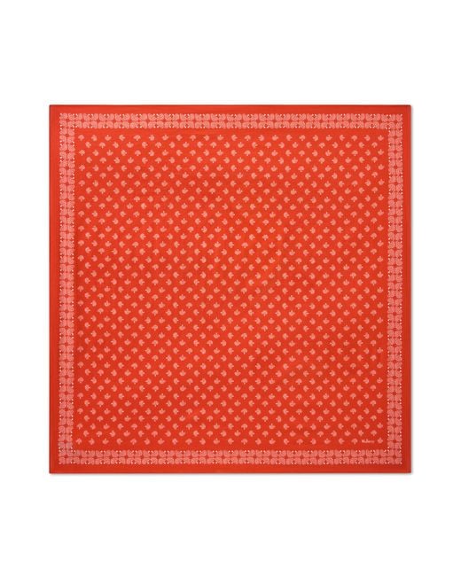 Mulberry Red Small Square Scarf