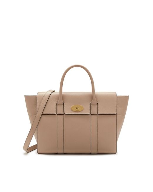 Mulberry Multicolor Bayswater With Strap In Rosewater Small Classic Grain