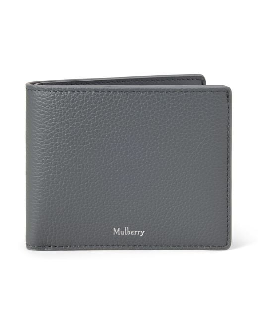 Mulberry Gray 8 Card Wallet Foggy for men