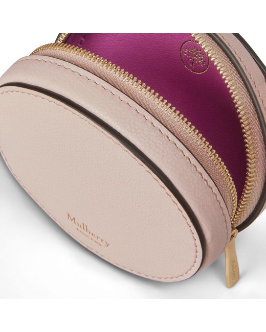 Mulberry Natural Zipped Case Keyring Blossom
