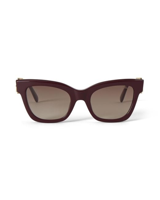 Mulberry Brown Roxanne Sunglasses Oxblood