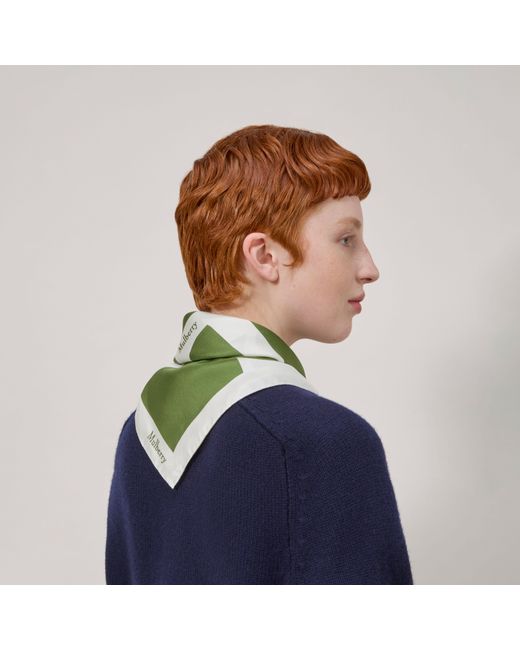 Mulberry Green Square Scarf