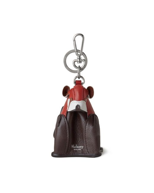 Mulberry Red Case Keyring