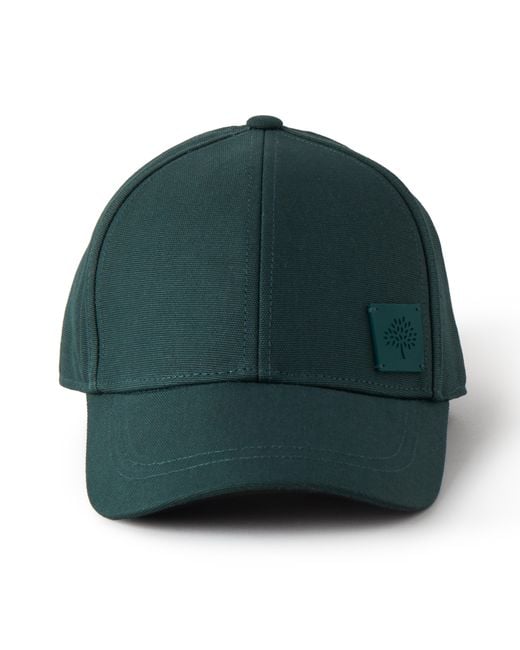 Mulberry Solid Baseball Cap In Green Cotton