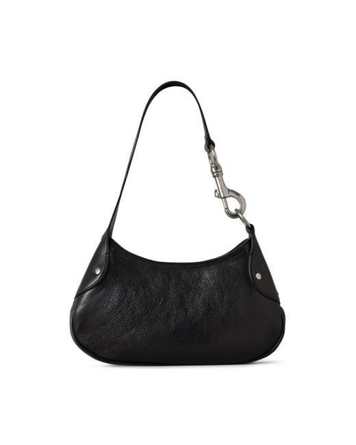 Mulberry Black Leather Small Hackney Shoulder Bag