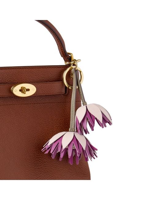 Mulberry Purple Flower Keyring