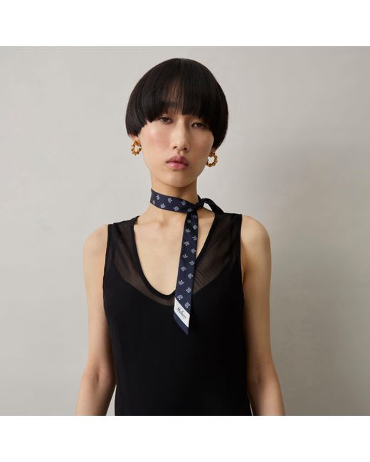 Mulberry Blue Small Skinny Scarf