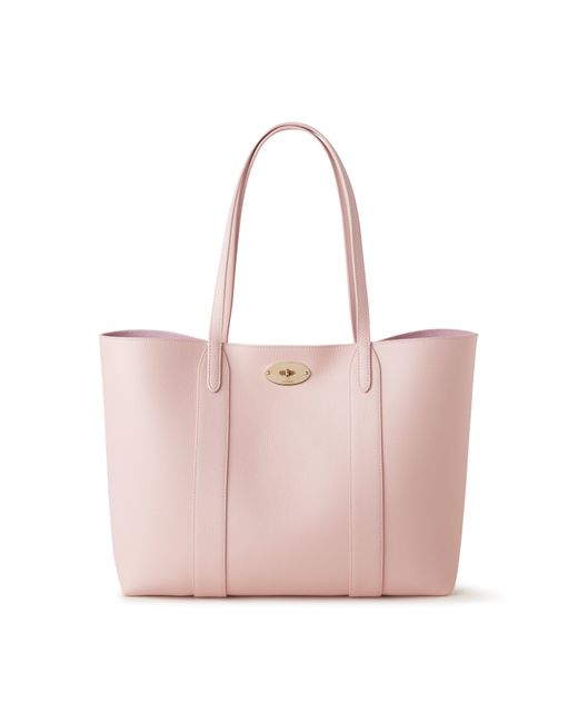 Mulberry Bayswater Tote In Icy Pink Small Classic Grain