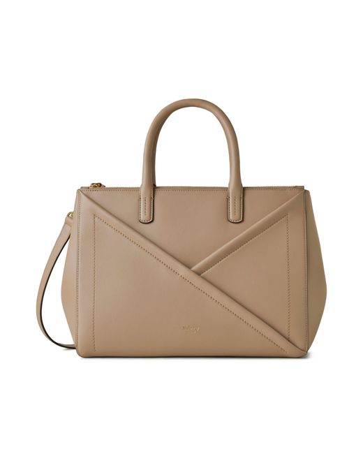 Mulberry Natural M Zipped Top Handle