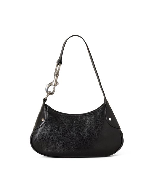 Mulberry Black Leather Small Hackney Shoulder Bag