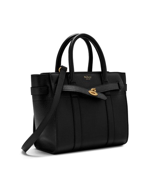 Lyst - Mulberry Mini Zipped Bayswater in Black