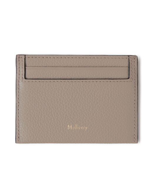 Mulberry Natural Credit Card Slip Cashmere Taupe