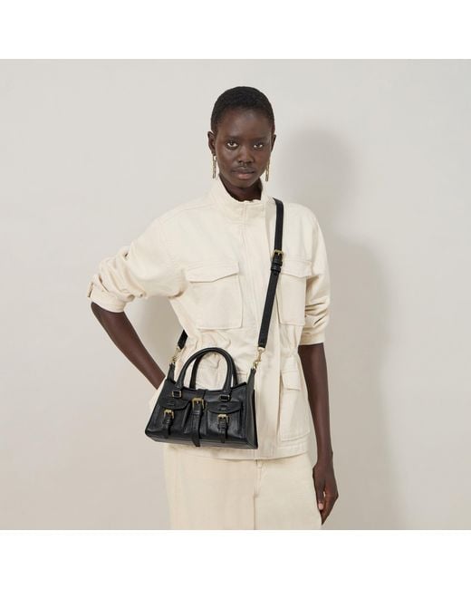 Mulberry Black Leather Mini Roxanne