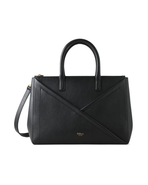 Mulberry Black M Zipped Top Handle