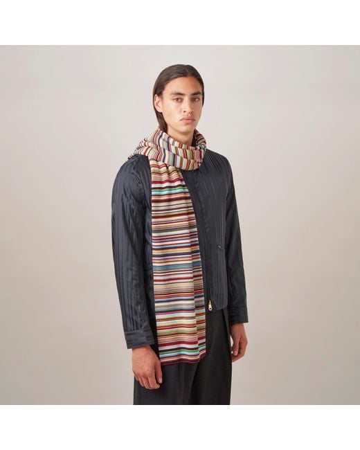 Mulberry Paul Smith Scarf for Men | Lyst