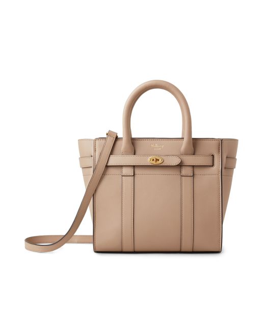 Mulberry Brown Mini Zipped Bayswater