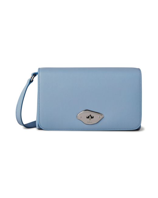 Mulberry Blue Lana Wallet On Strap