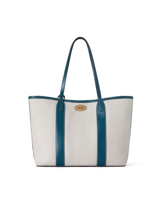 Mulberry Blue Bayswater Tote Natural- Out Of