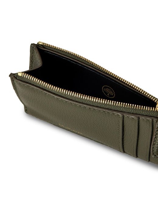 Mulberry Green Continental Long Zipped Card Holder Juniper