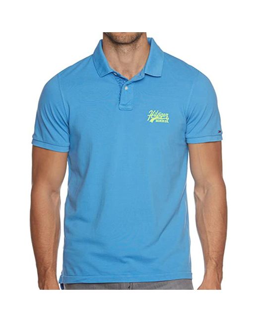 Hilfiger Denim Blue Ashram Gd Polo T-shirt for men