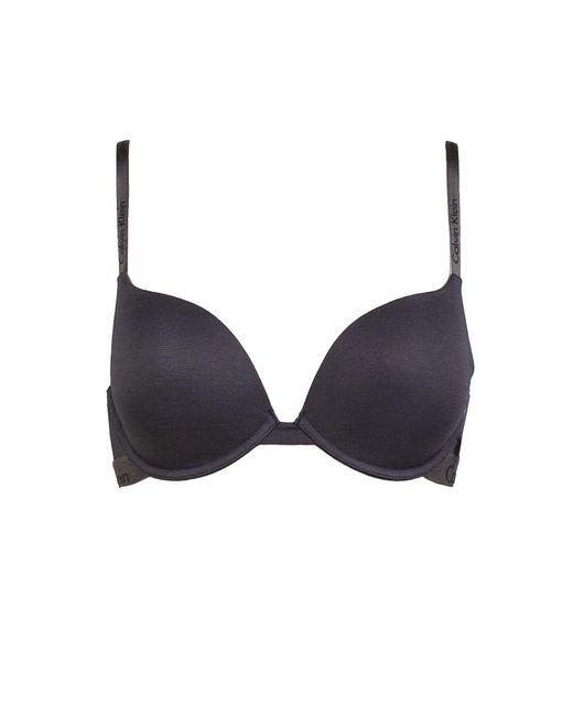 Calvin Klein Cotton Lift Tshirt Bra in Grey (Grey) Lyst UK