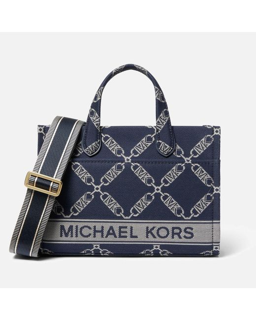 MICHAEL Michael Kors Blue Gigi Large Cotton-blend Tote Bag