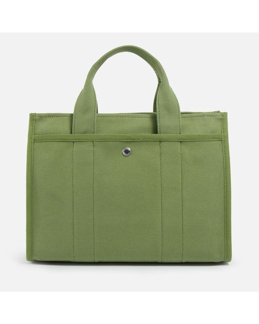 COACH Green Cargo 34 Logo-embroidered Detachable-strap Canvas Tote Bag