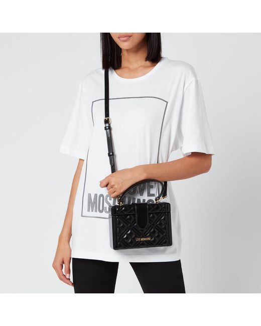 moschino quilted purse