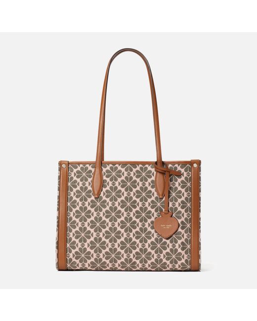 kate spade white and brown purse