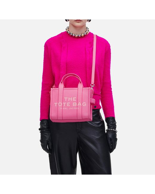 Marc Jacobs Pink The Small Leather Tote Bag