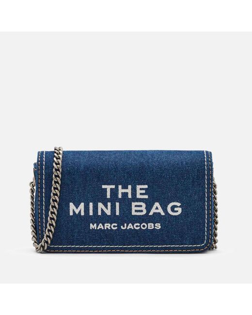 Marc Jacobs Blue The Denim Chain Mini Bag