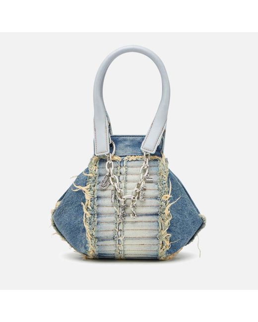DIESEL Blue D-vina-xs Mini Denim Shoulder Bag
