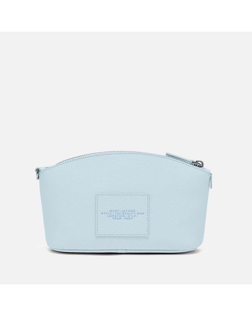 Marc Jacobs Blue Pebble-grain Leather The Beauty Bag