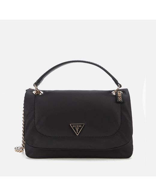 Guess Sharma Convertible Cross Body Flap Bag in Black Lyst UK