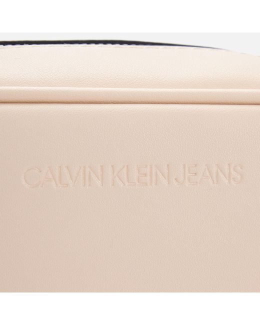 Calvin Klein Sculpted Camera Bag Mono in Natural