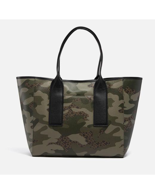 DKNY Grayson Camo Large Faux Leather Tote Bag in Black Lyst UK