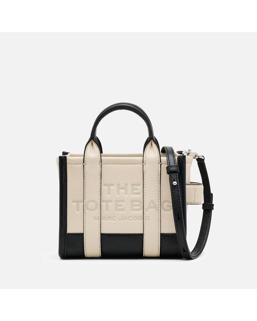 Marc Jacobs White Colourblock Leather The Crossbody Tote