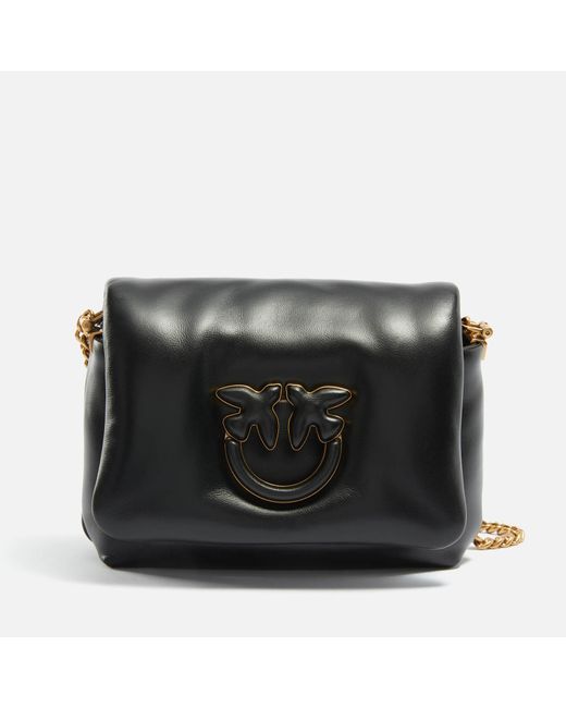 Pinko Black Love Puff Baby Click Leather Bag