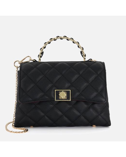 Dune Black Dinkydorchie Faux Leather Crossbody Bag