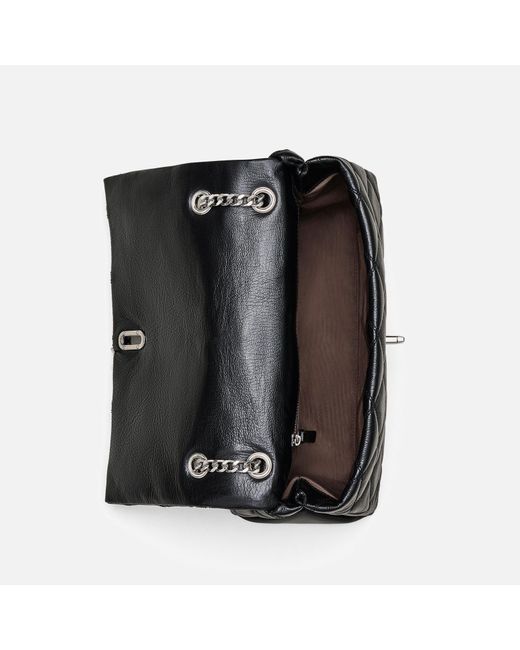Marc Jacobs Black The Quilted Dual Chain Leather Bag