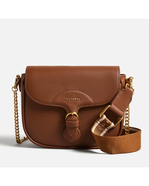 Ted Baker Brown Esia Leather Crossbody Bag