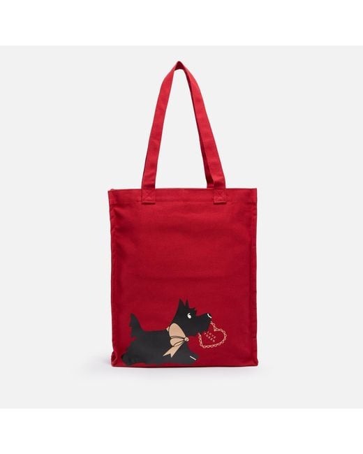 Radley Red Valentines Medium Cotton-canvas Tote Bag
