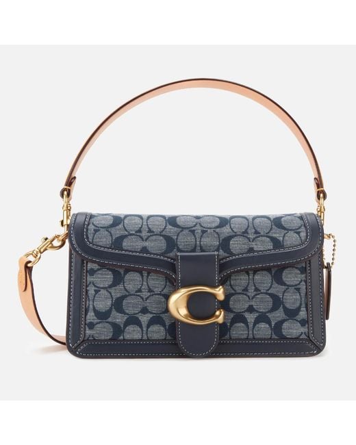 COACH Signature Chambray Tabby Shoulder Bag 26 in Blue | Lyst