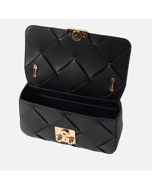 MICHAEL Michael Kors Black Tribeca Small Leather Shoulder Bag