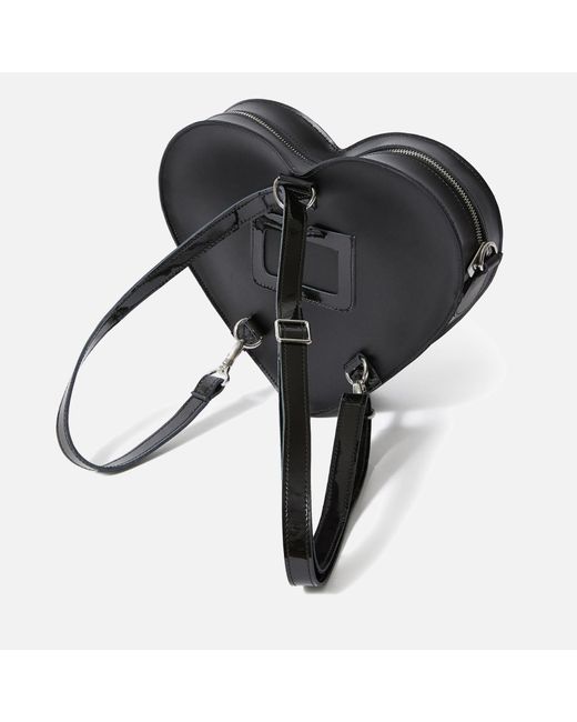 Dr. Martens Black Heart Coated Leather Backpack