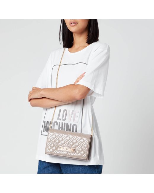 white quilted chain bag