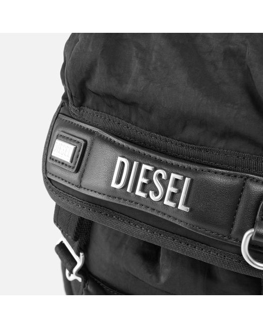 DIESEL Black Logo Shell Backpack