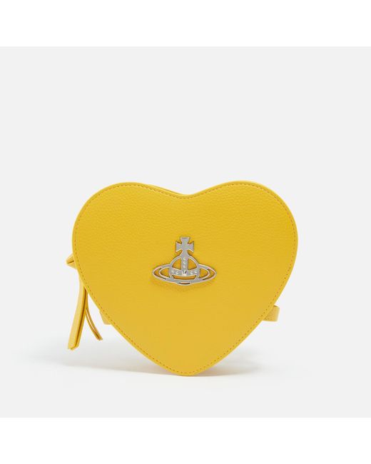 Vivienne Westwood Yellow Louise Heart Faux Leather Crossbody Bag