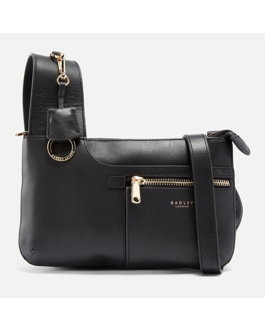 Radley Black Pockets 2.0 Mini Leather Crossbody Bag